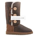 UGG Bailey Button Triplet Bomber Chestnut