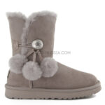 UGG Bailey Button Pom Grey