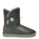 UGG Bailey Button Bling Metallic Grey
