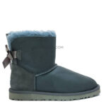 UGG Mini Bailey Bow Metallic Grey